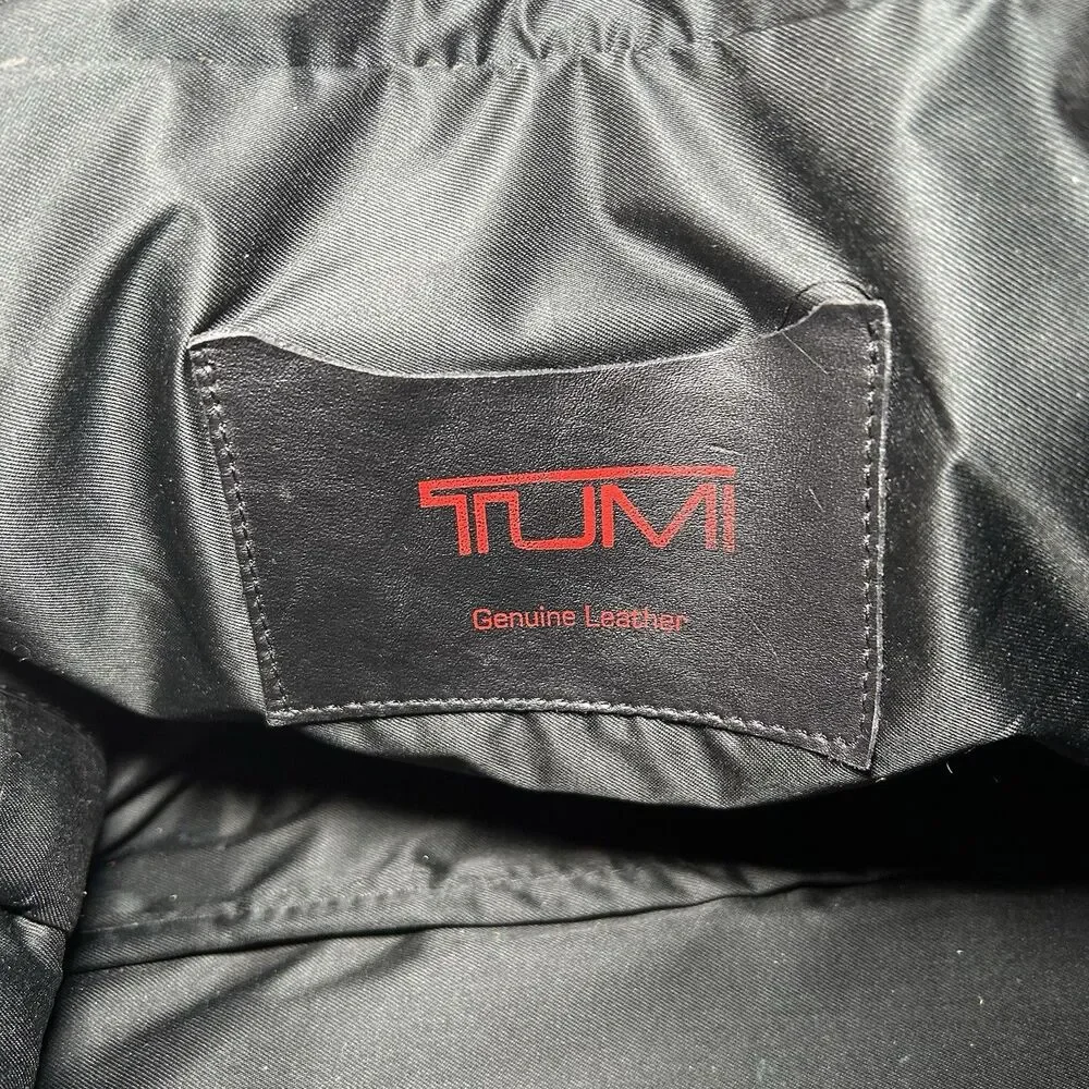 Vintage Tumi Alpha Square Duffle Bag Black Napa Leather Rare Luggage Weekender